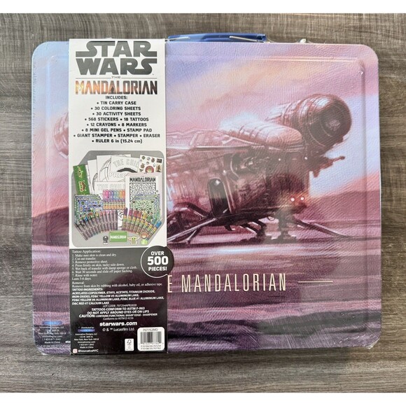 Star Wars The Mandalorian Deluxe Activity Set In Metal Carry Case, 500+ Pieces - Picture 3 of 7